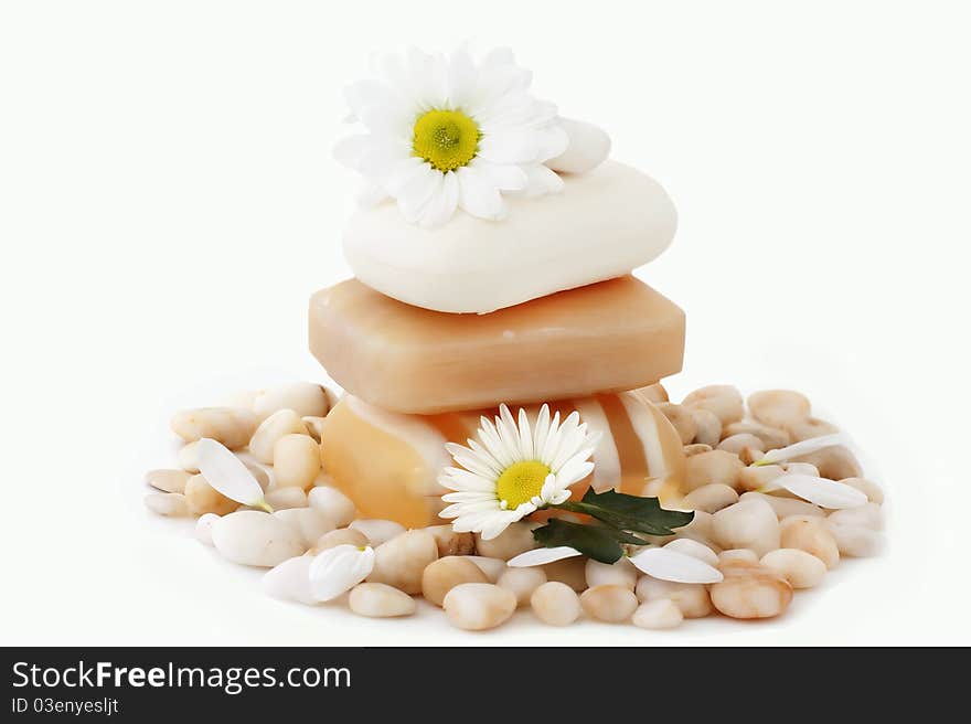 Soap, Flower And Sea Stones