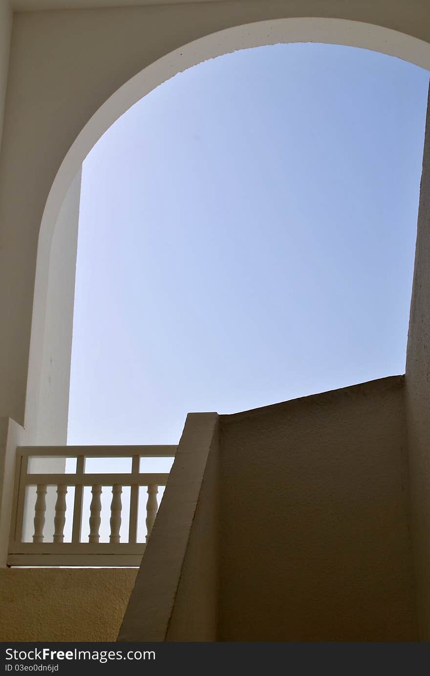 Arch in a hotel of djerba