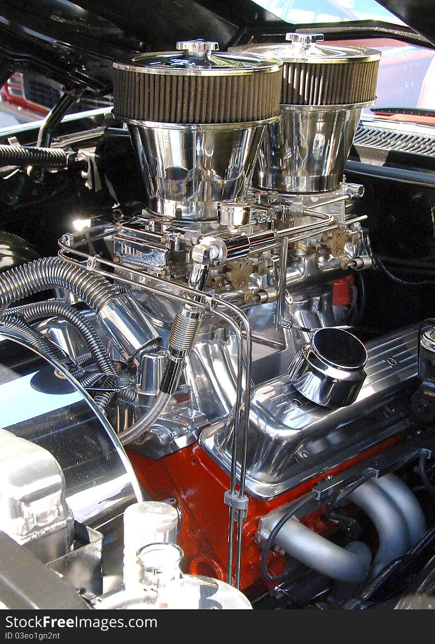 Engine in a 1973 nova. Engine in a 1973 nova