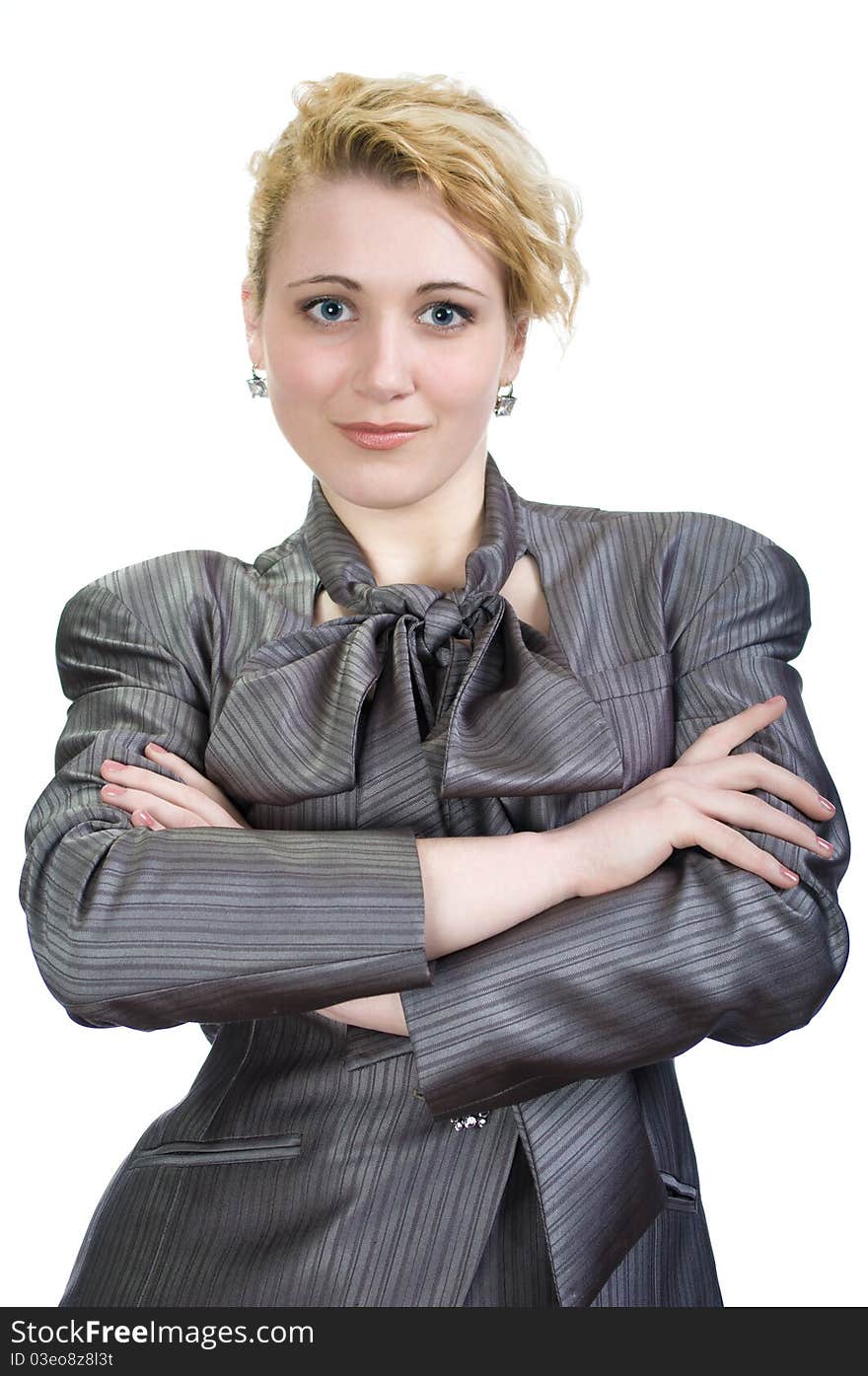 Girl in a business suit