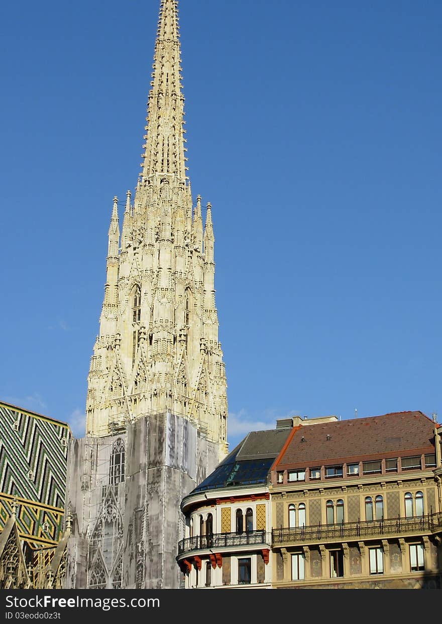 Stephansdome in Vienna on a sunny day