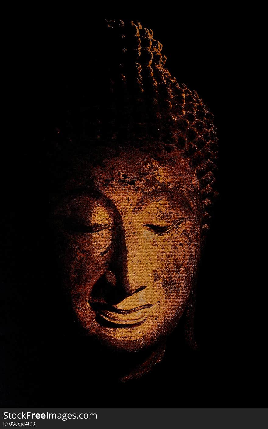 Image of buddha in background