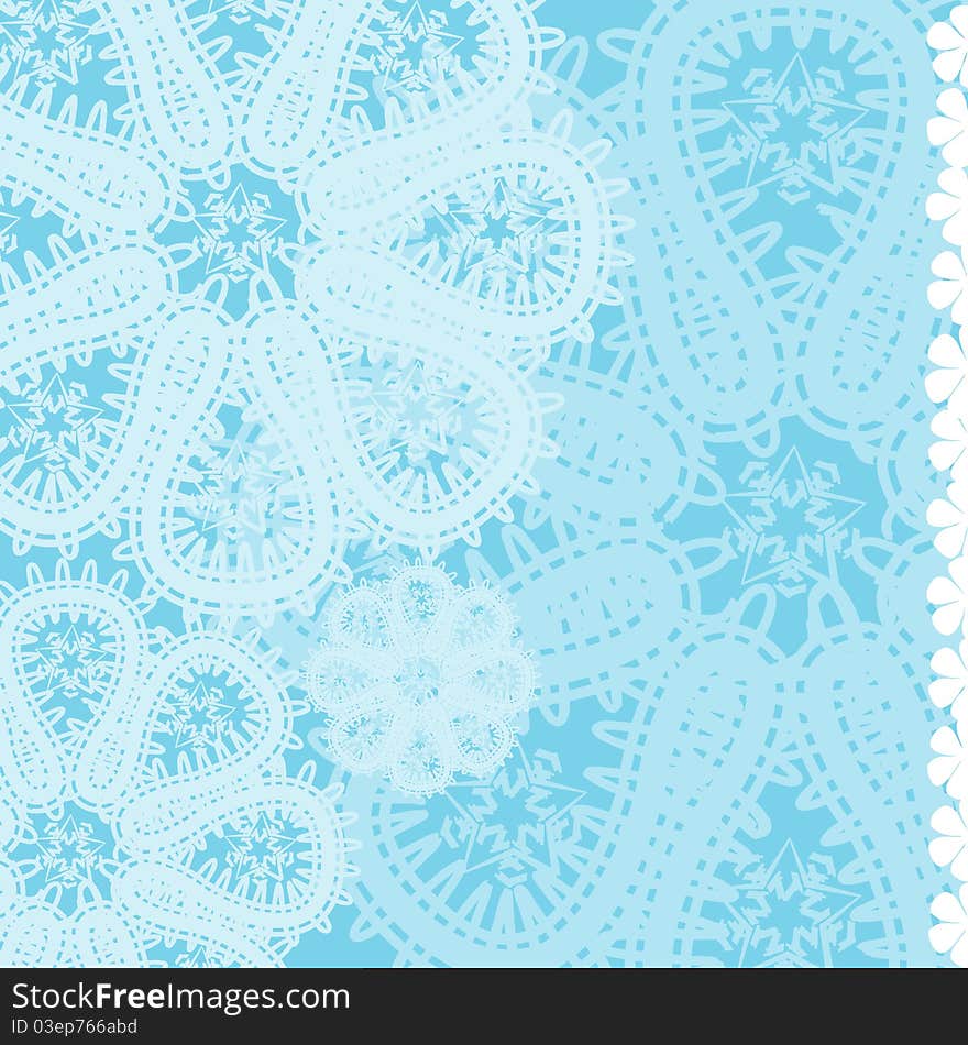 Lace Pattern Floral Background