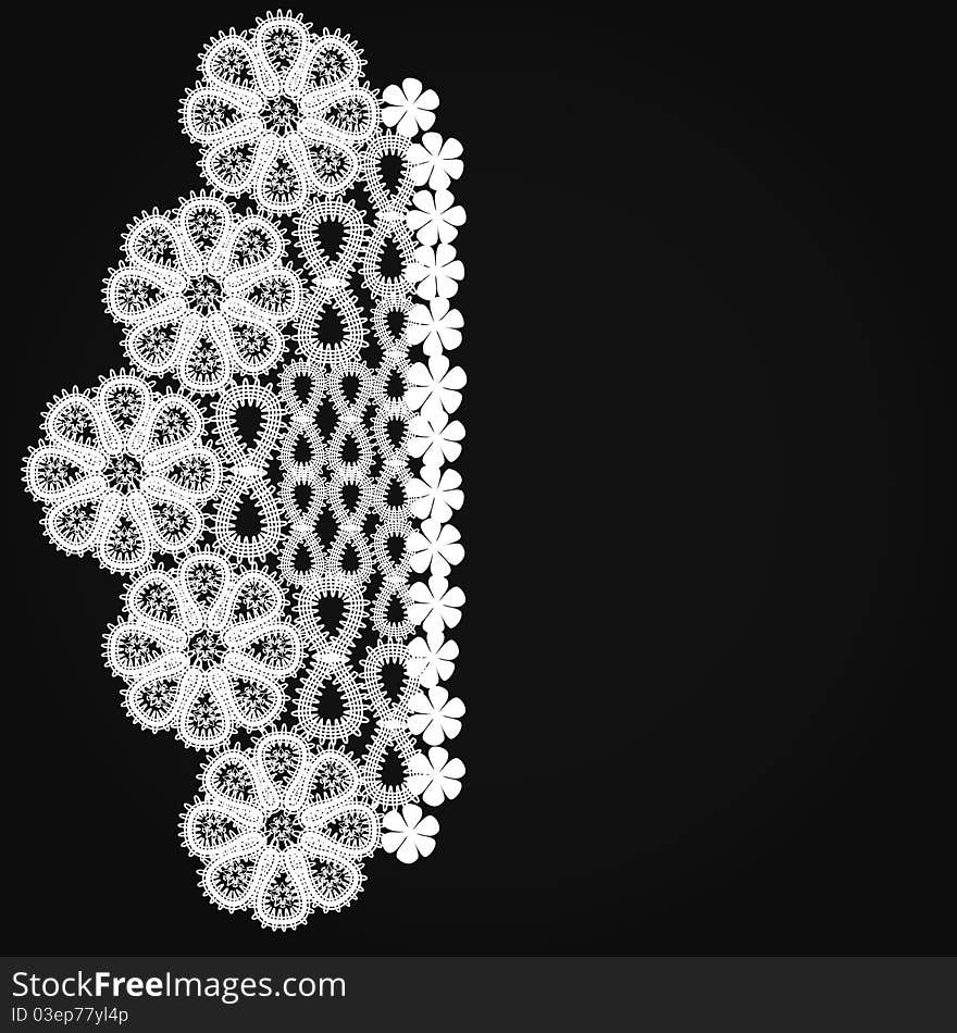 Lace Pattern Floral Background