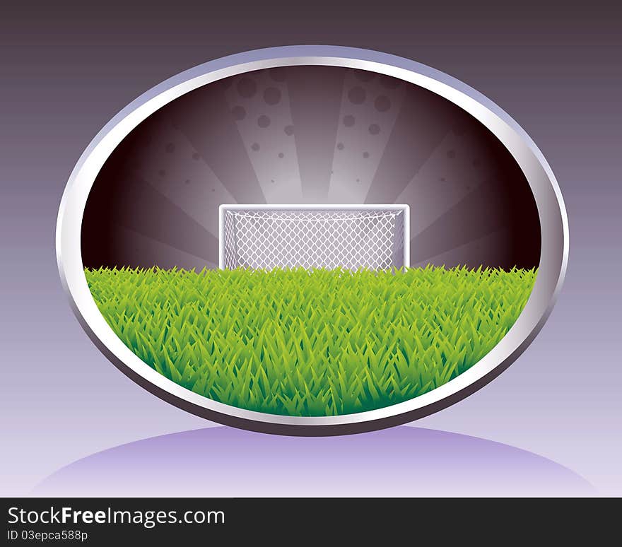 Soccer background with field in oval shape. Soccer background with field in oval shape.