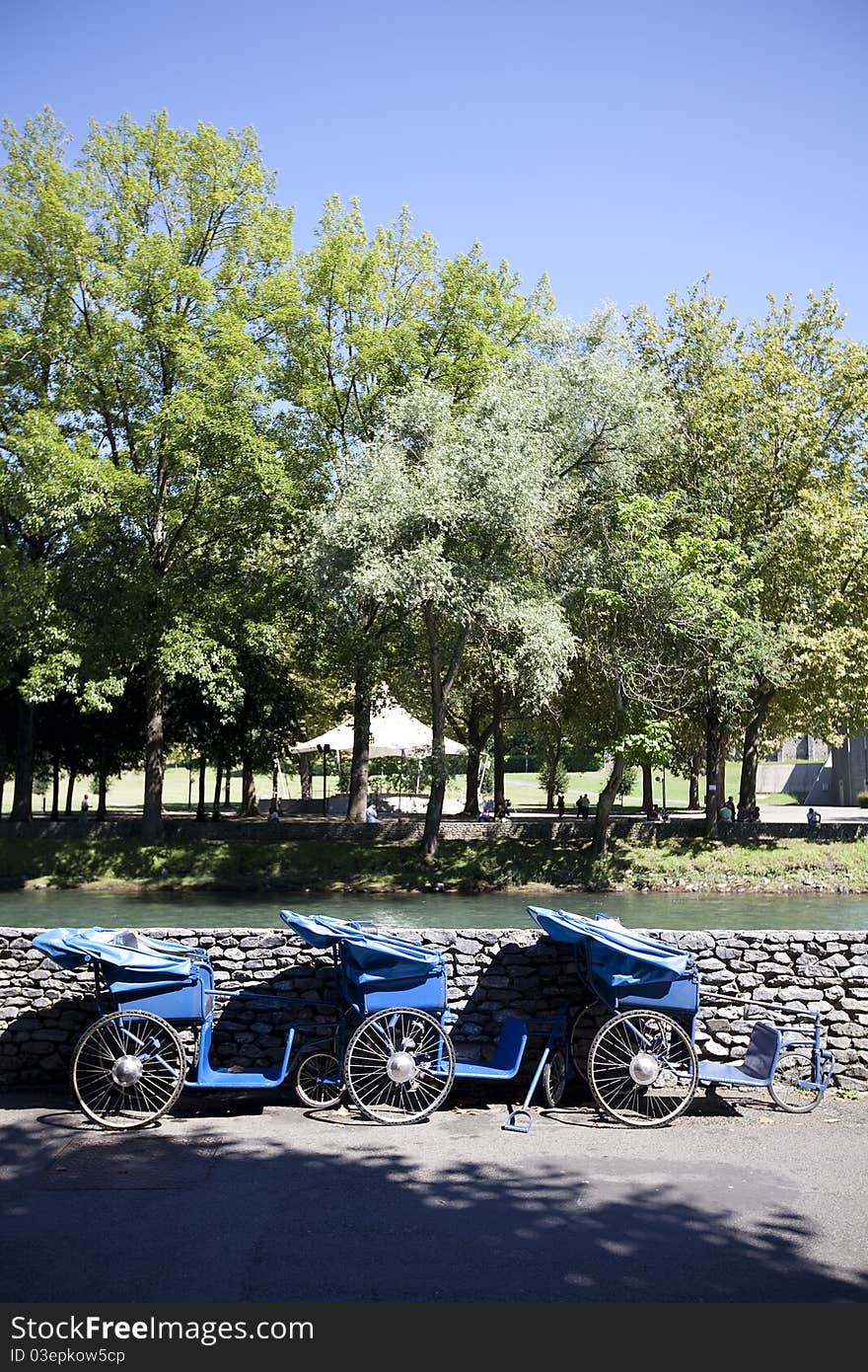 Wheel chairs in Lourdes France