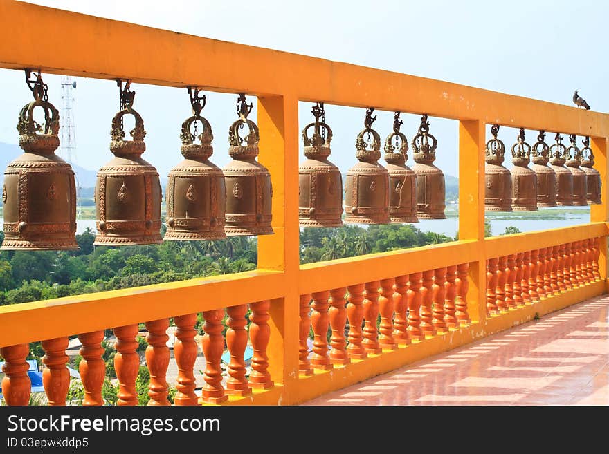 Buddhist temple in Kanchanaburi, Thailand