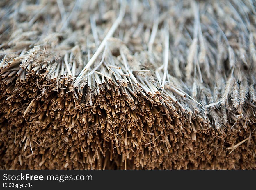 Straw roof. Texture or background. Straw roof. Texture or background.