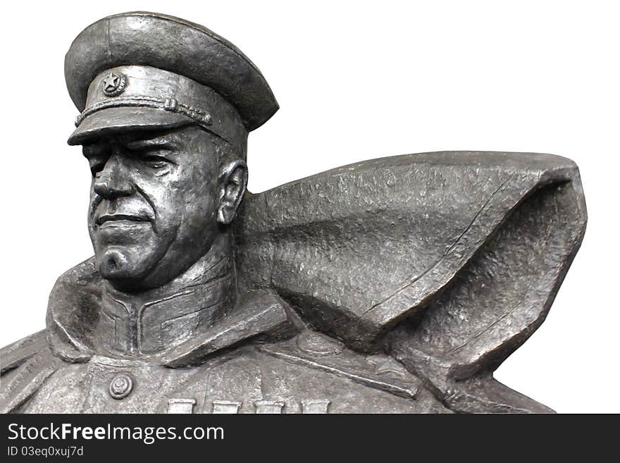 The monument to the Russian hero Marshal WW2