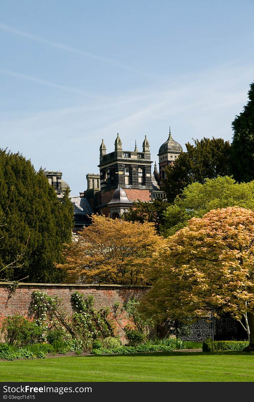 Garden and spires