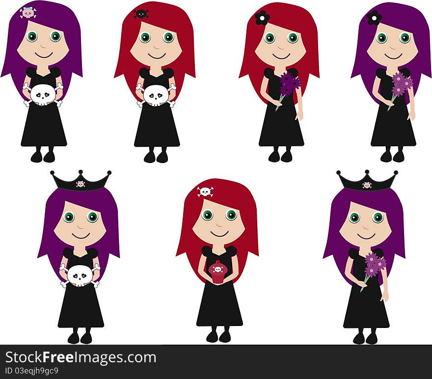 Collection Of Cute Goth Girls