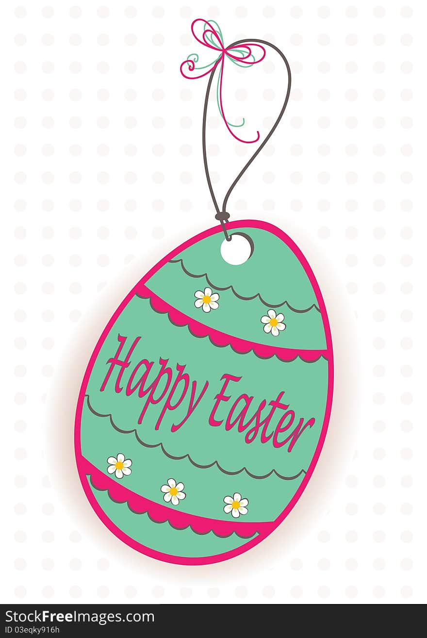 Decorative Easter eggs. Greeting card.