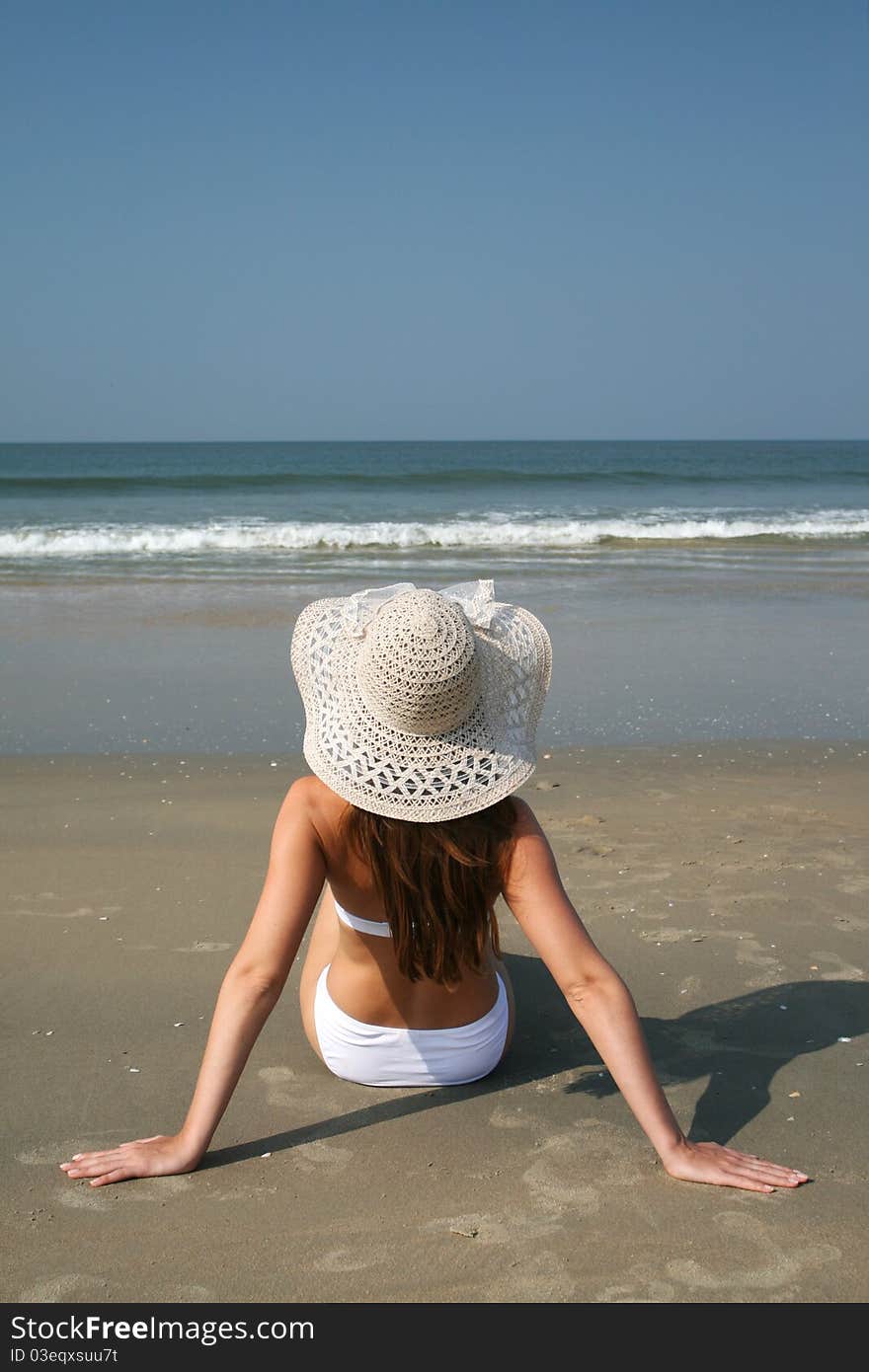 Woman on the beach