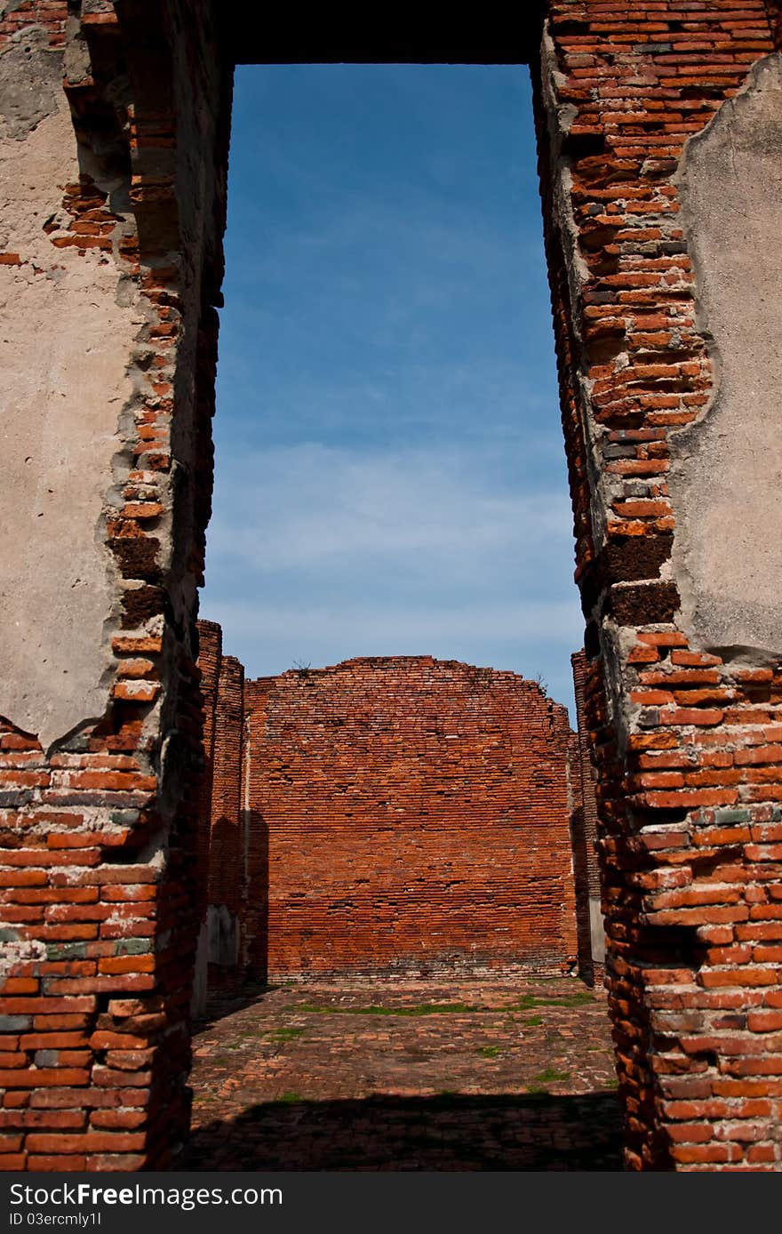 Walls of the old historic site More than 400 years old. Walls of the old historic site More than 400 years old.