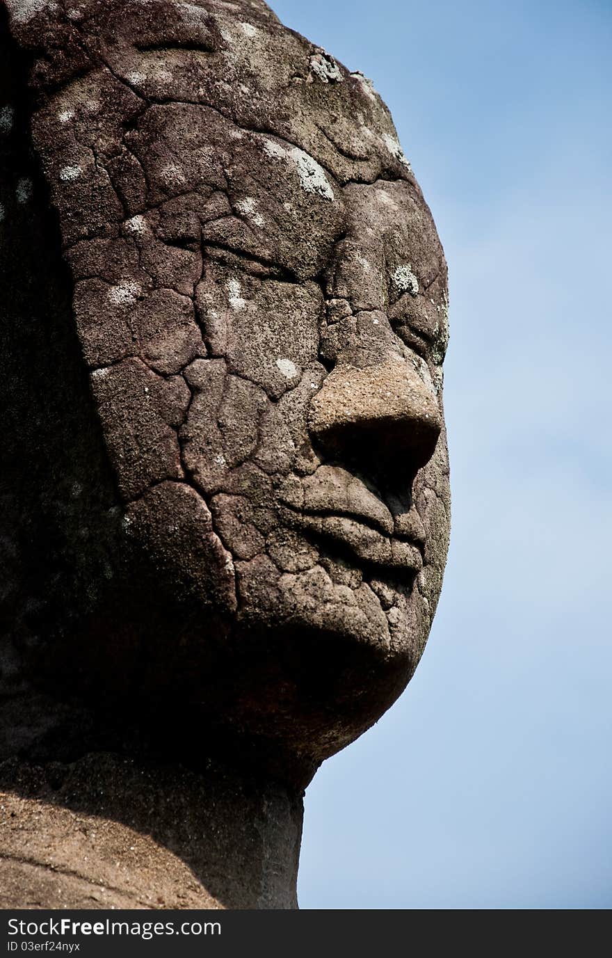 Ancient Buddha. Enshrined in the ancient temples in Ayutthaya. Four hundred years longer.