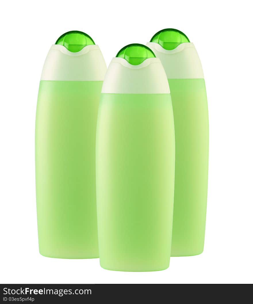 Three plastic bottles