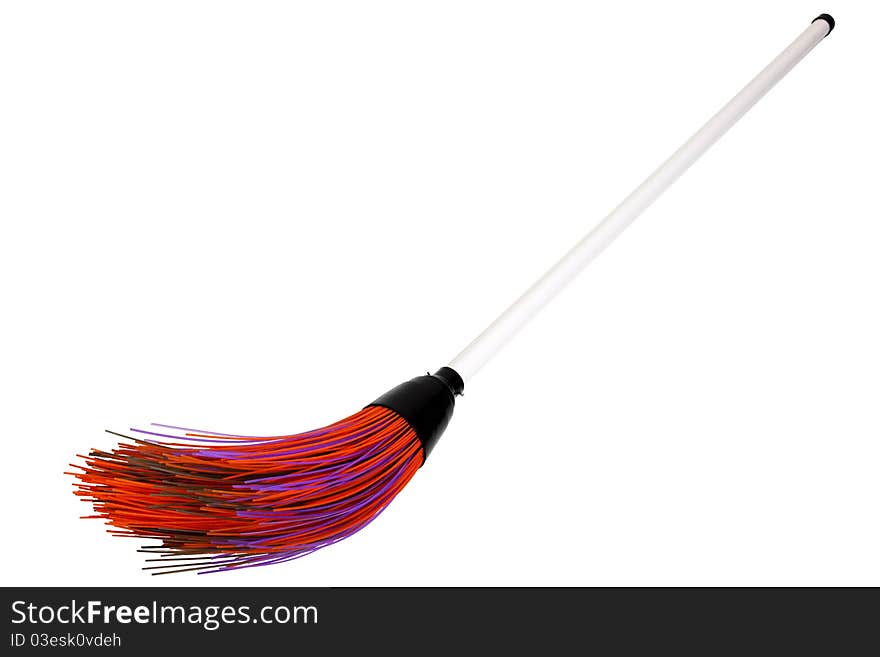 Coloured Plastic Broom