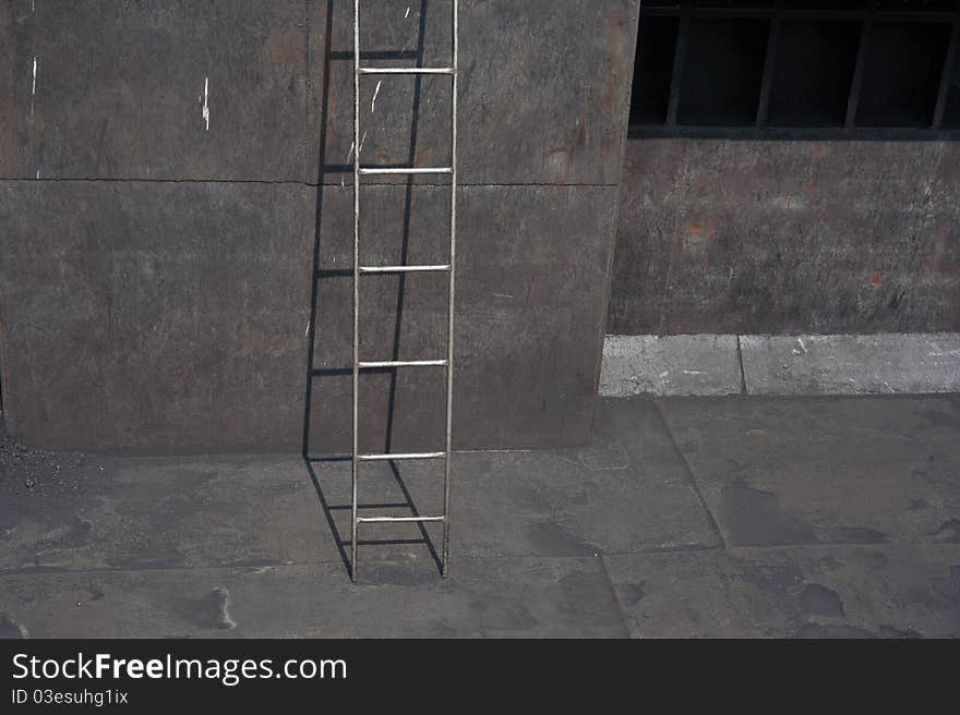 A ladder of minimal art piece