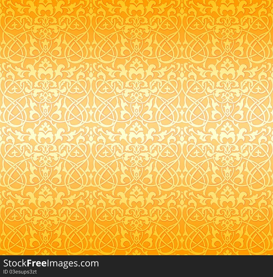 Classic luxury seamless floral wallpaper, decorative illustration. Classic luxury seamless floral wallpaper, decorative illustration