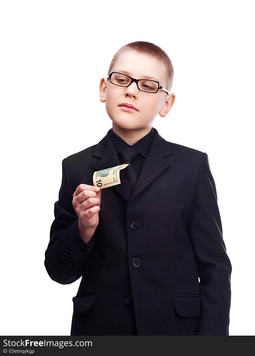 Young Businessman With Money