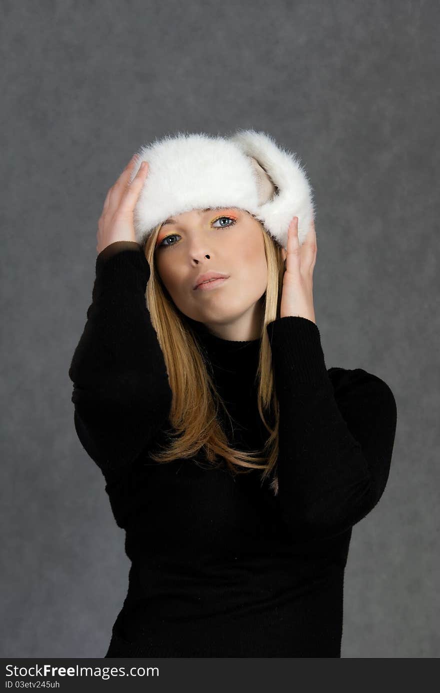 Woman In Winter Hat