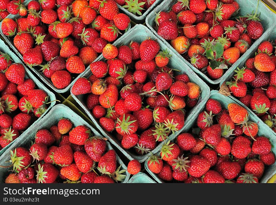 Small Cartons Of Strawberries