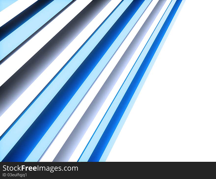 Geometrical background with blue and white lines