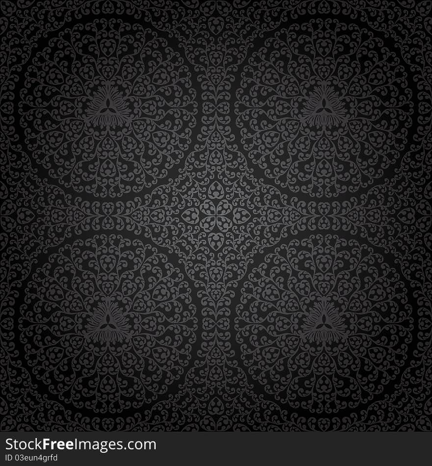 Abstract seamless floral pattern. Vector illustration. Abstract seamless floral pattern. Vector illustration.