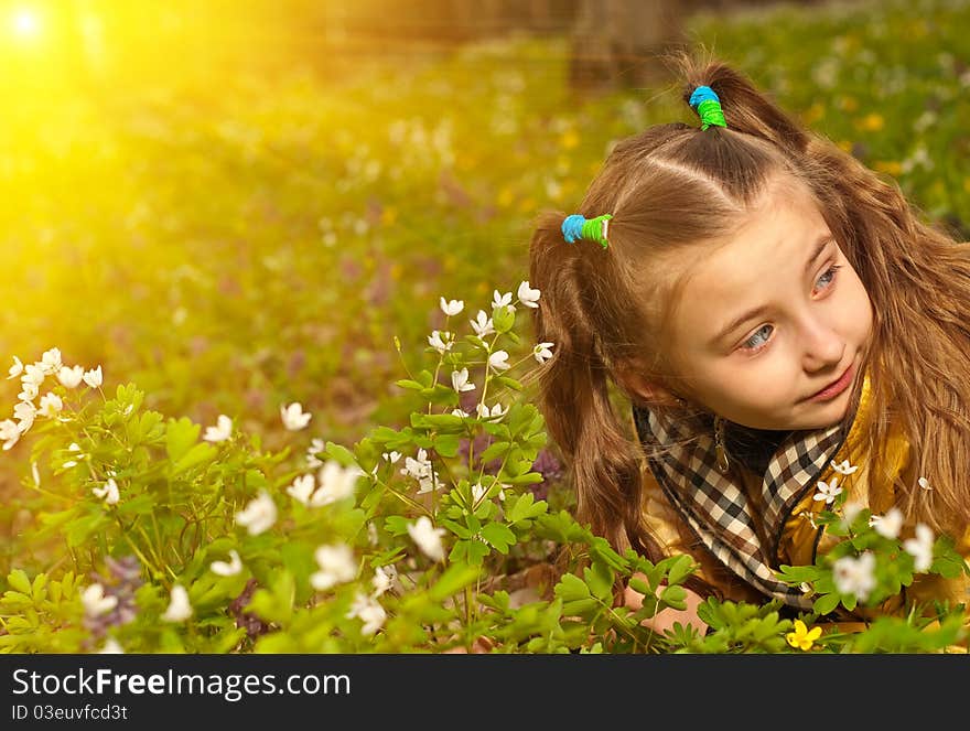 Girl In Flowers