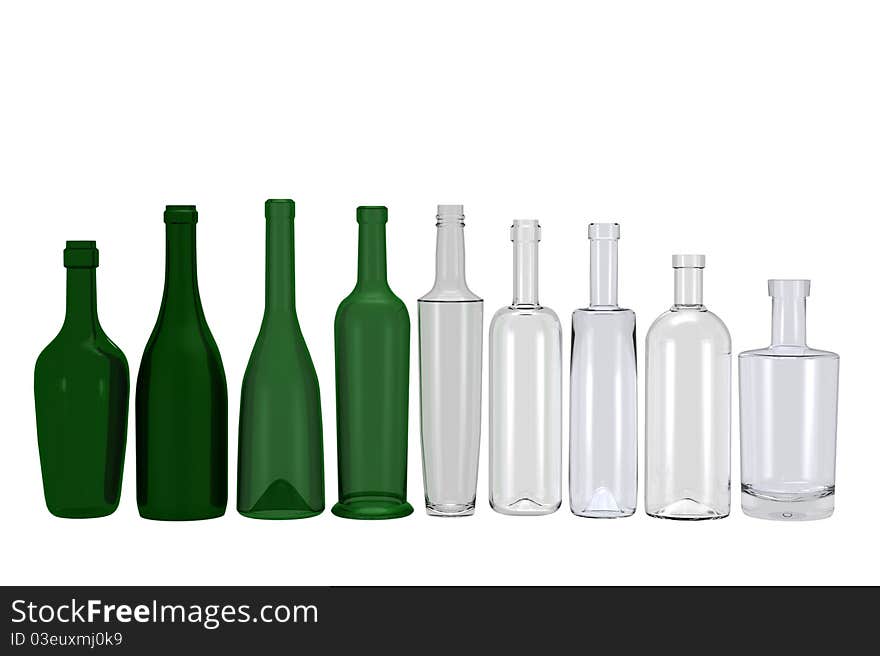 Defferent bottles