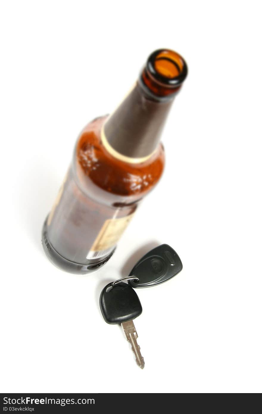 Car Key And Beer Bottle