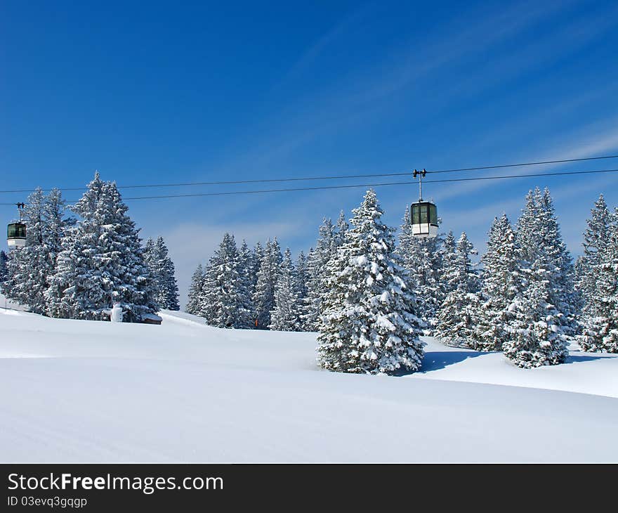 Winter in the alps