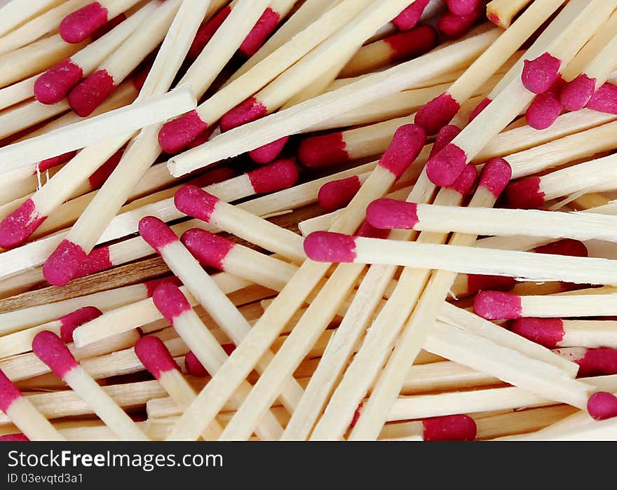 Texture of a group of scattered matches. Texture of a group of scattered matches