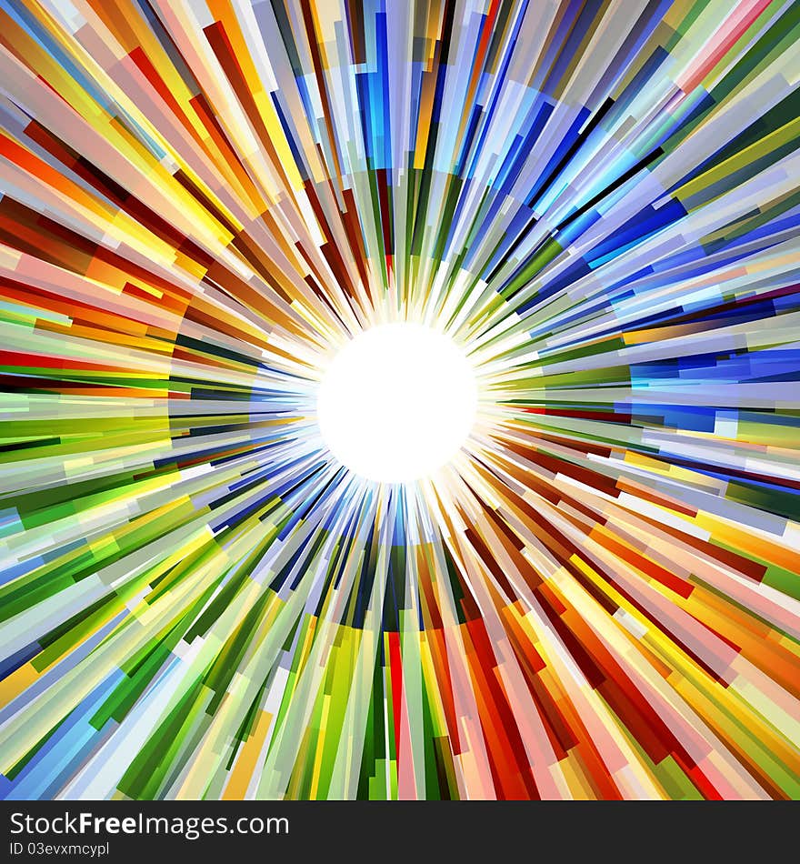Illustration of abstract background with sunburst. Illustration of abstract background with sunburst
