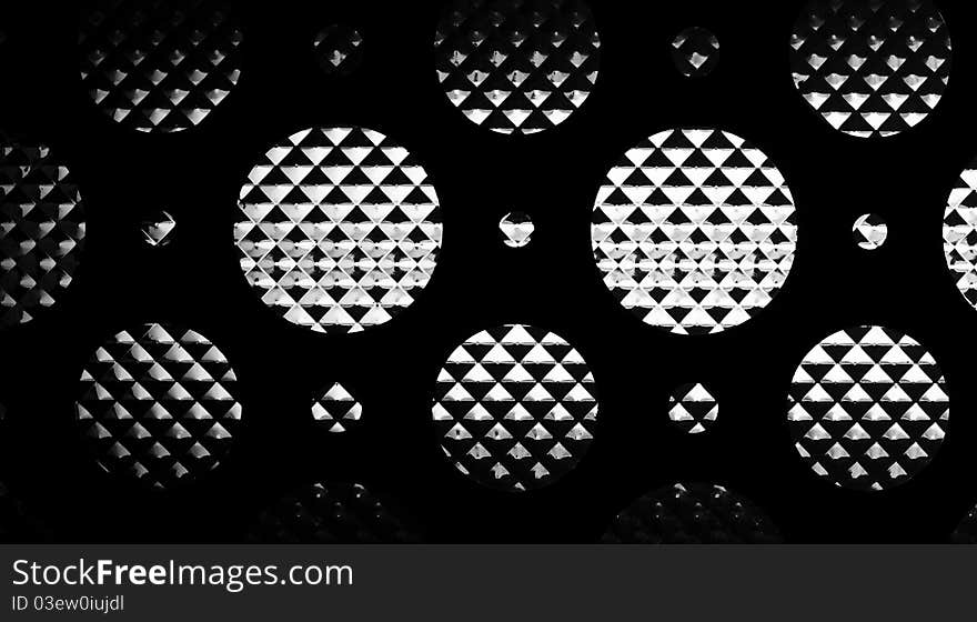 Pattern image of florescent light in elevator / 11