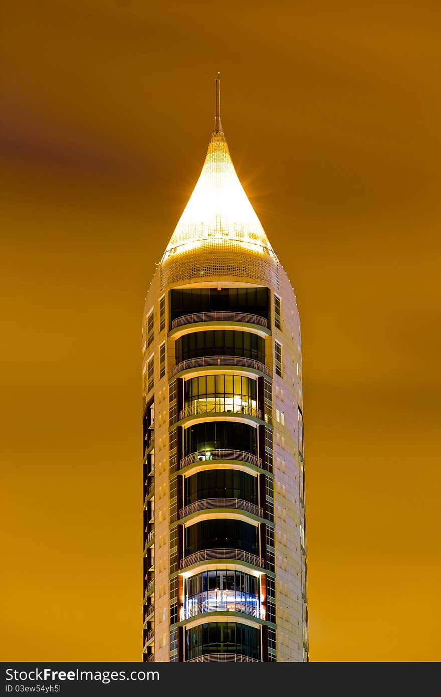 Skyscraper At Night