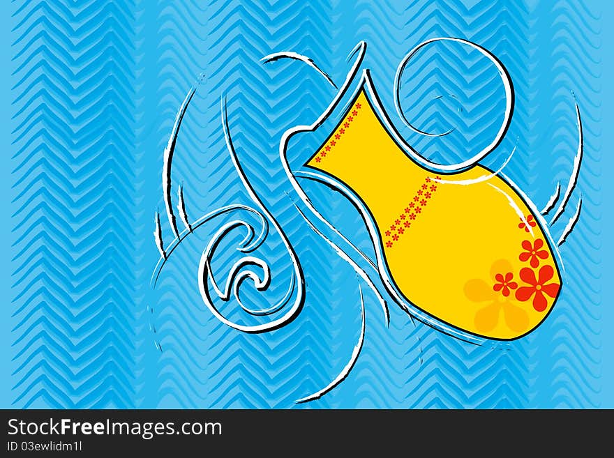 Aquarious symbol water bearer vector. Aquarious symbol water bearer vector