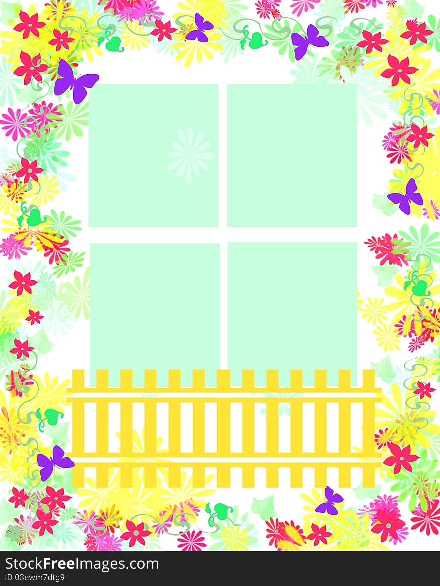 Fantasy scrapbook garden