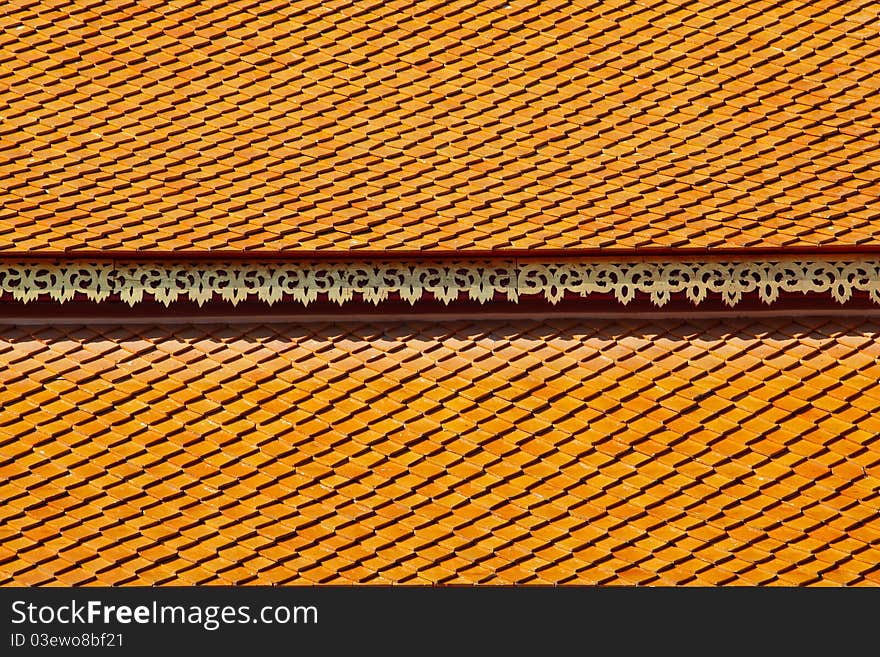 Thai Temple Roof In Northern Style