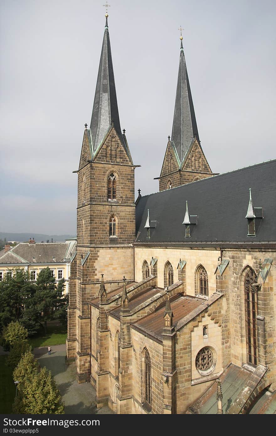 Neogothic church in Vysoké Mýto (Czech Republic). Neogothic church in Vysoké Mýto (Czech Republic)