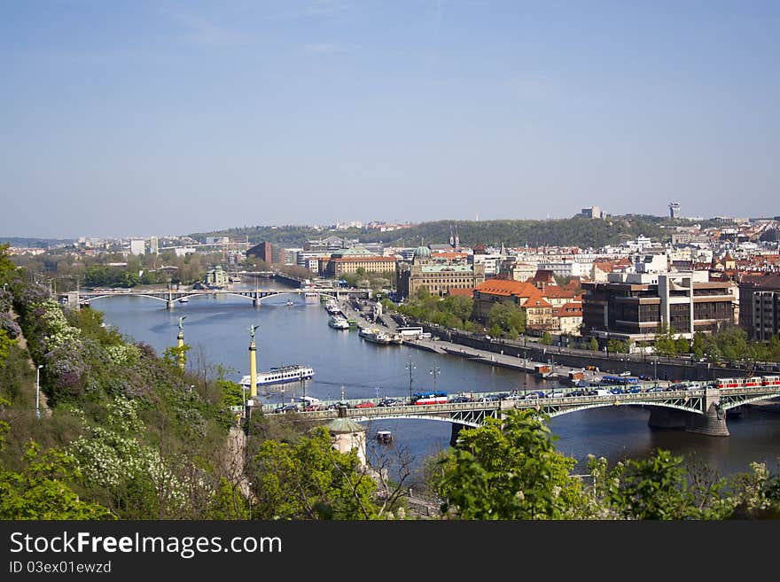 Beautiful Views Of The City In Summer.