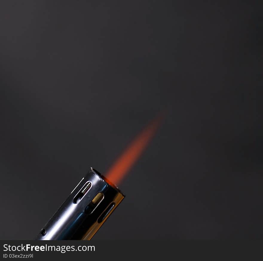 Torch Fire With Smoke