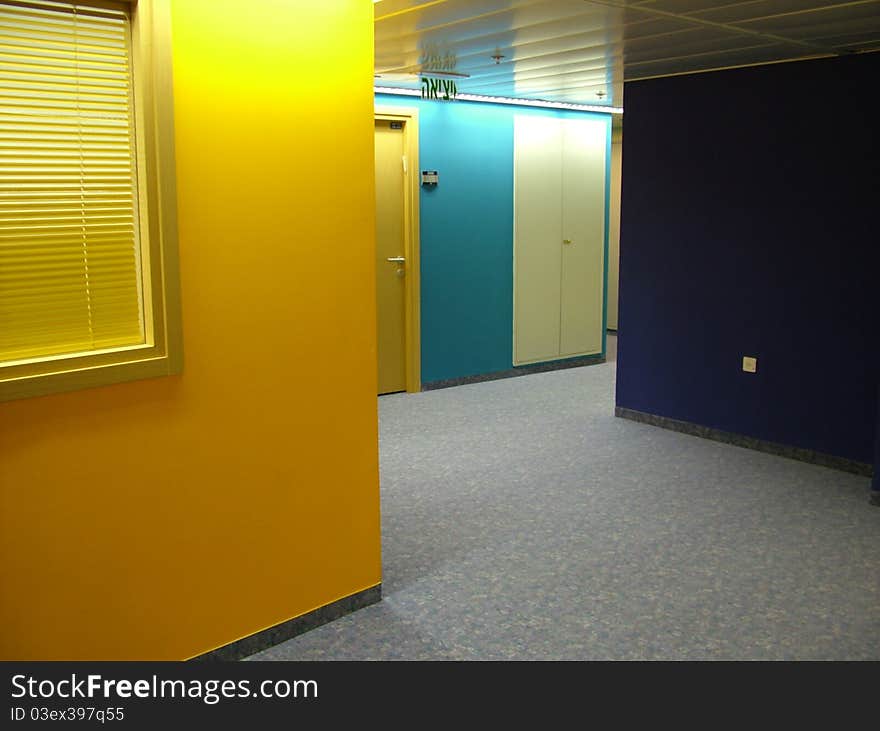 Multi color office empty