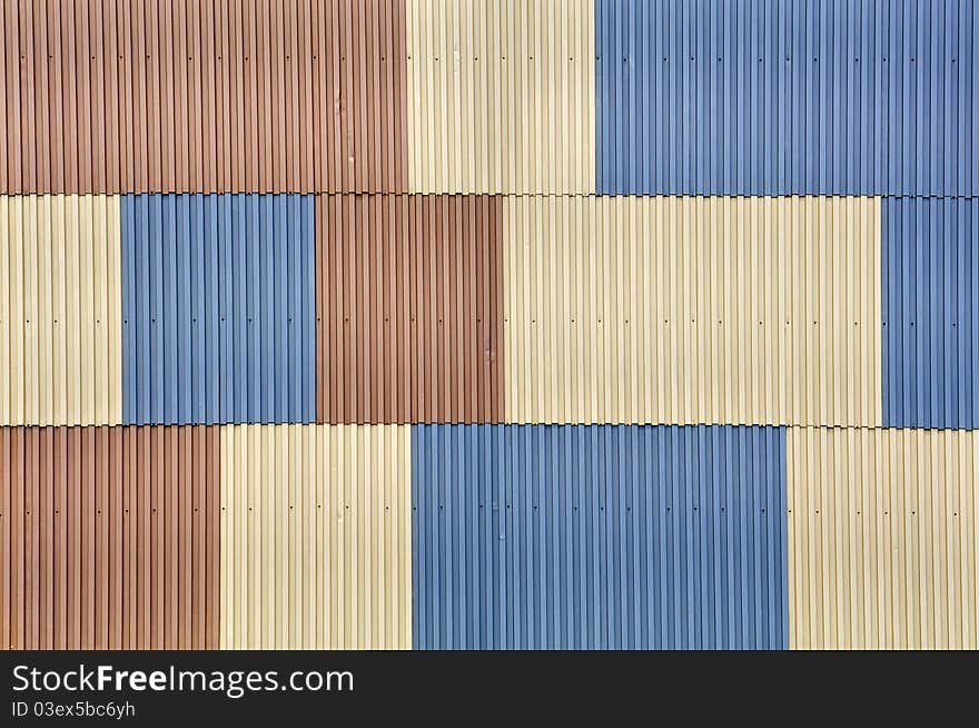 Texture of metal sheet wall