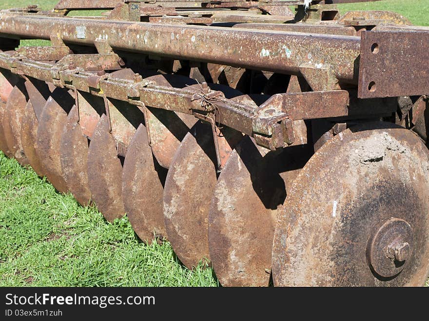 Rusty agricoltural machine