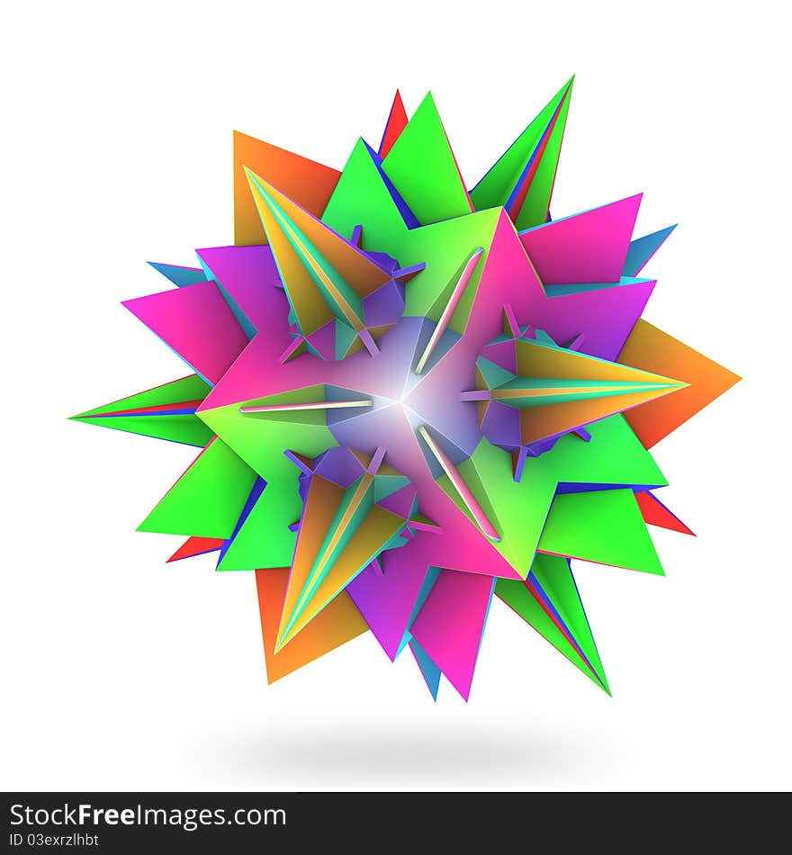 Colorful hedra star