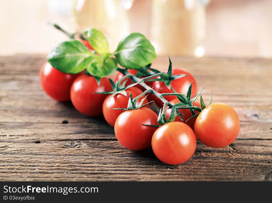 Bunch of red tomatoes