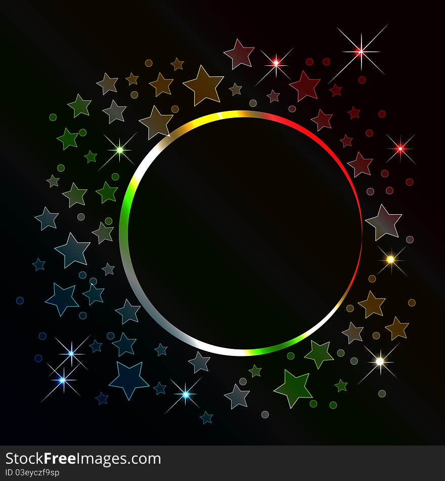 Abstract background with banner with stars. Abstract background with banner with stars.