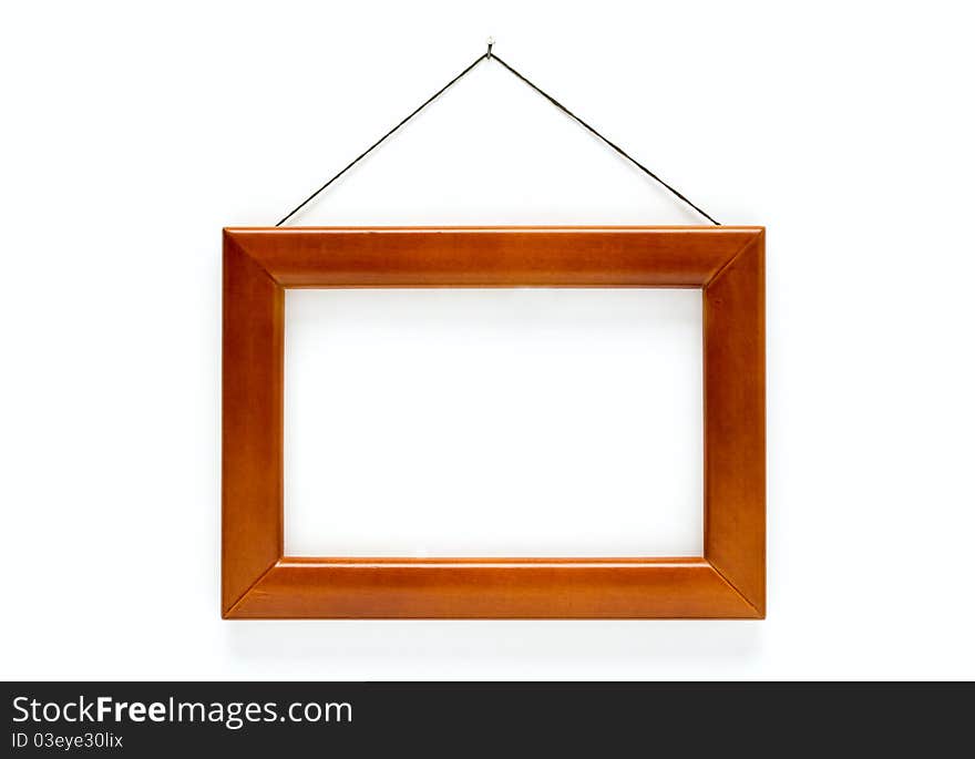 Frame rectangular shape on a white background. Frame rectangular shape on a white background