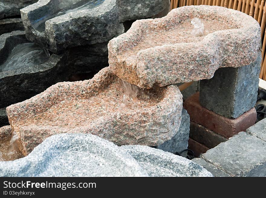 Garden Stone Waterfall Pond